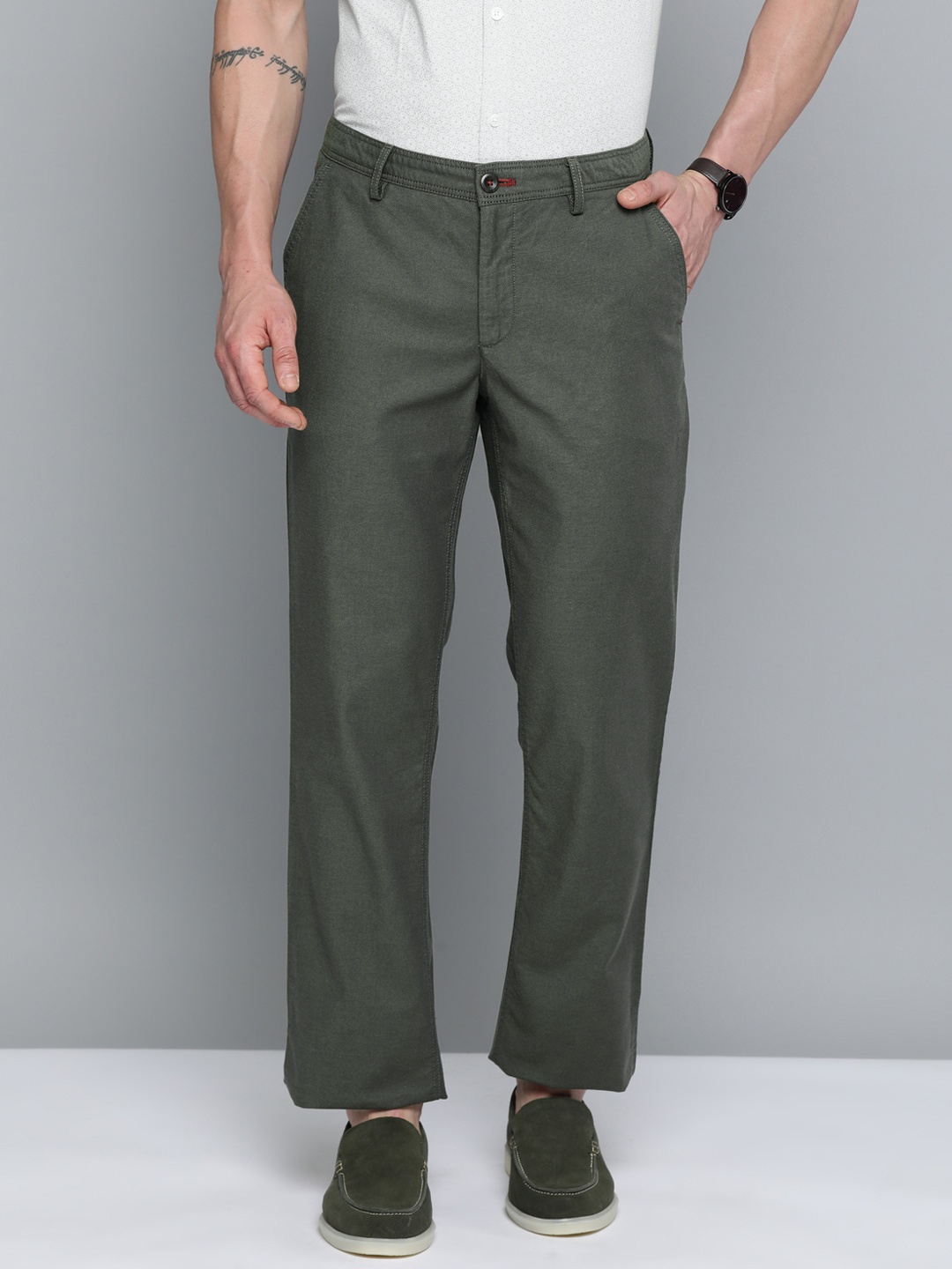 

Indian Terrain Men Kansas Trousers, Olive