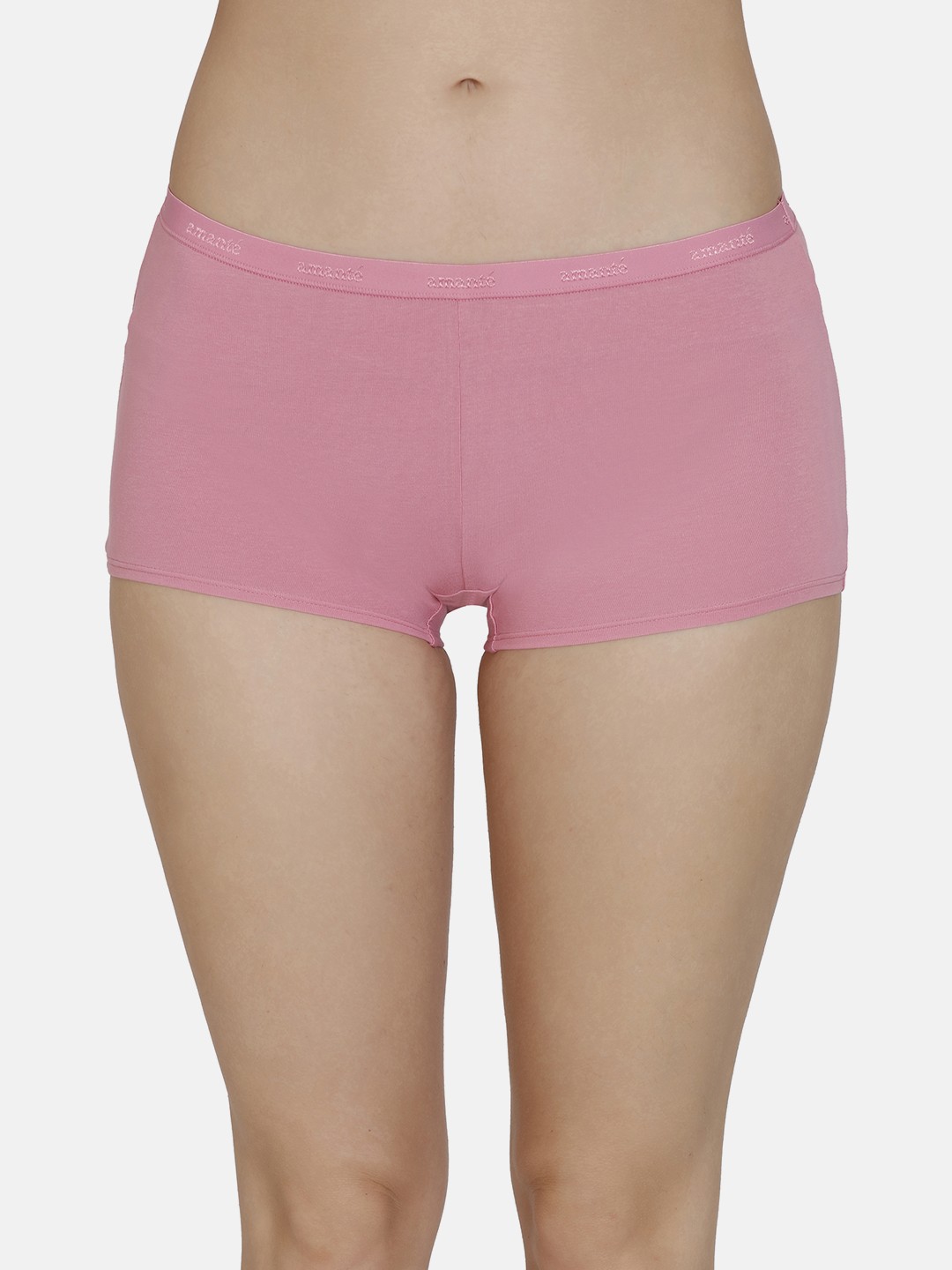 

Amante Women Pink Solid Cotton Boy Shorts Briefs PAN89801