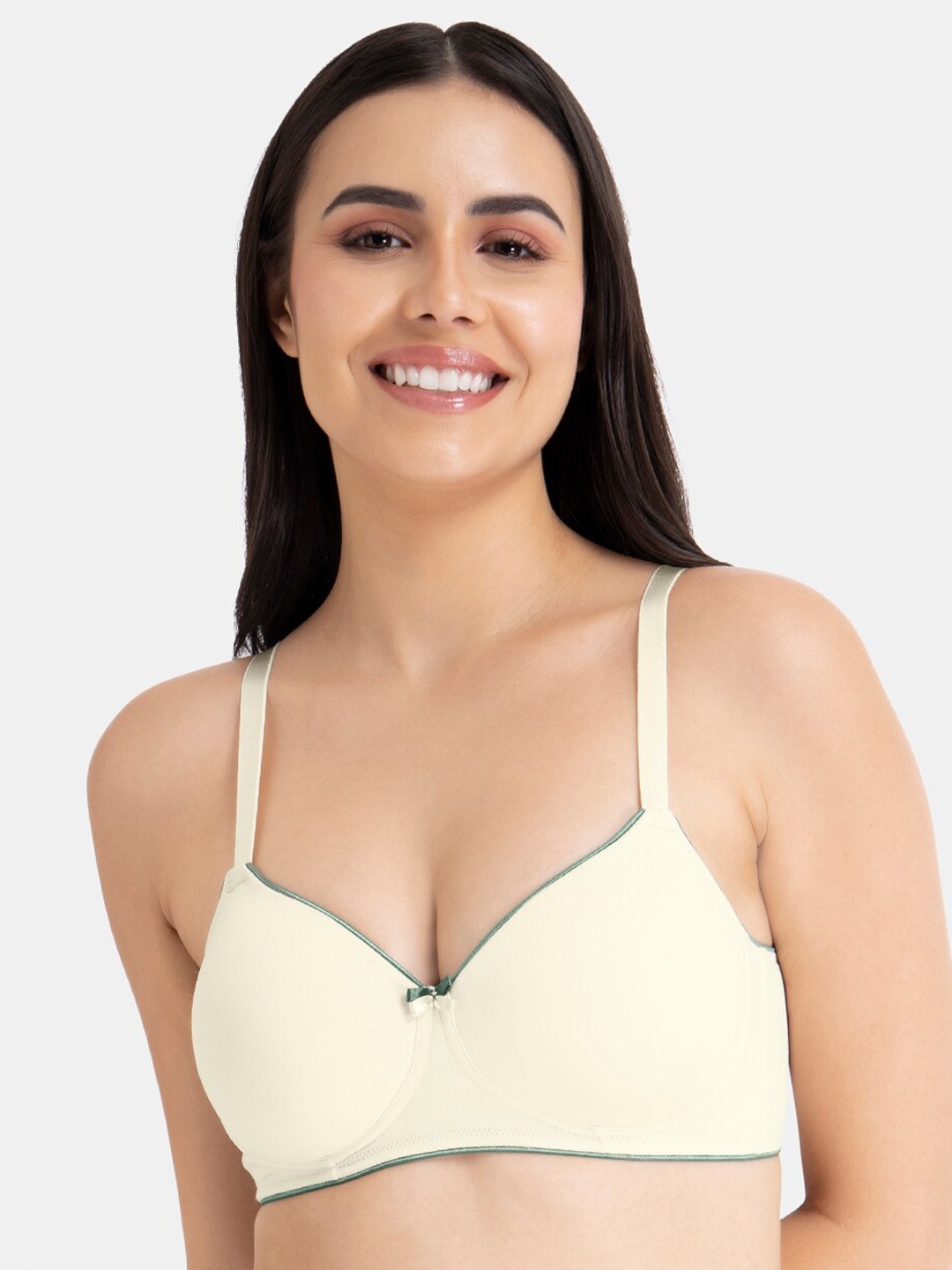 

Amante Solid Padded Casual Chic T-Shirt Bra - BRA10901, White