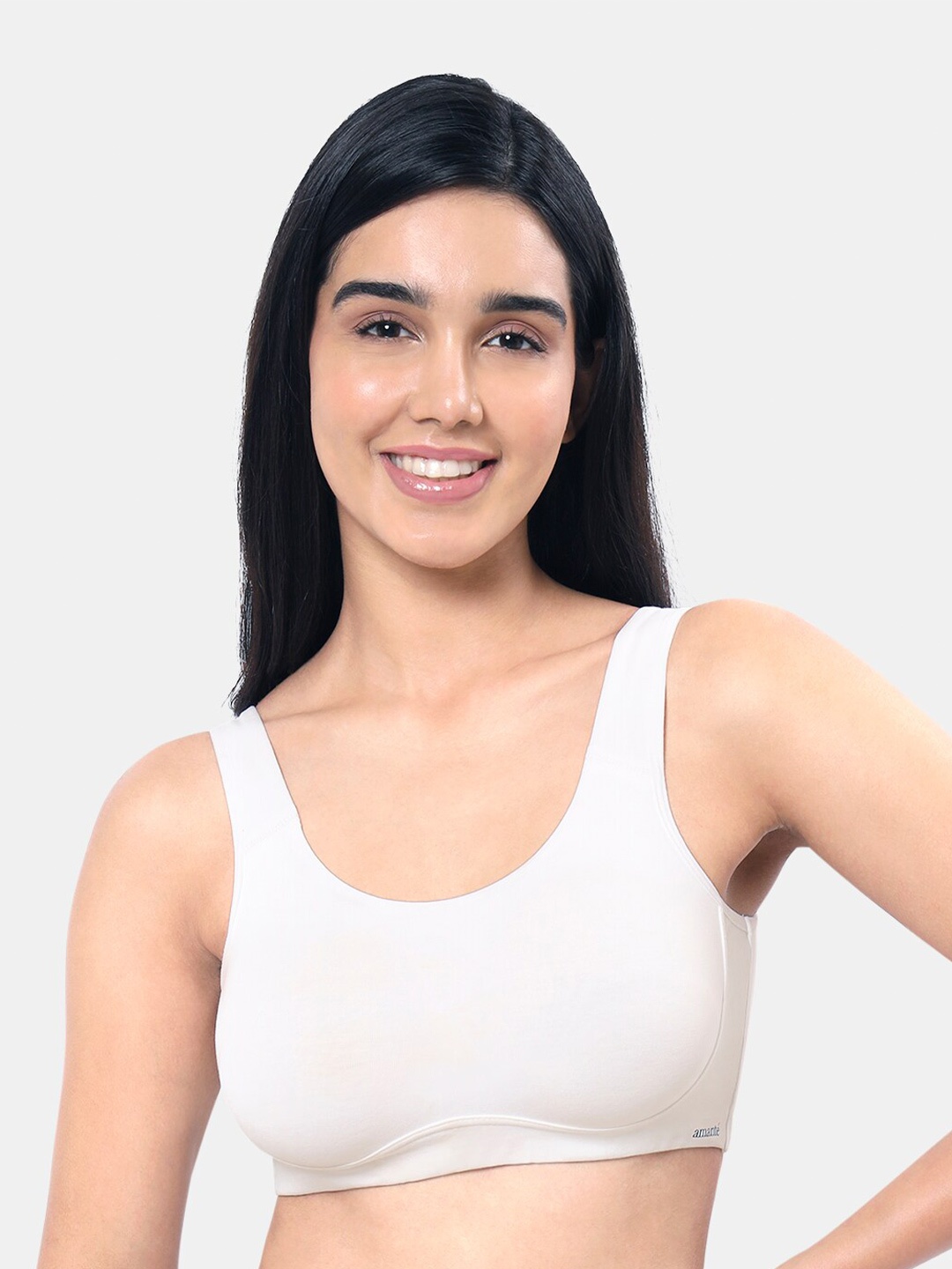 

Amante Solid Non Padded All Day Lounge Cami Bra - BRA78801, White