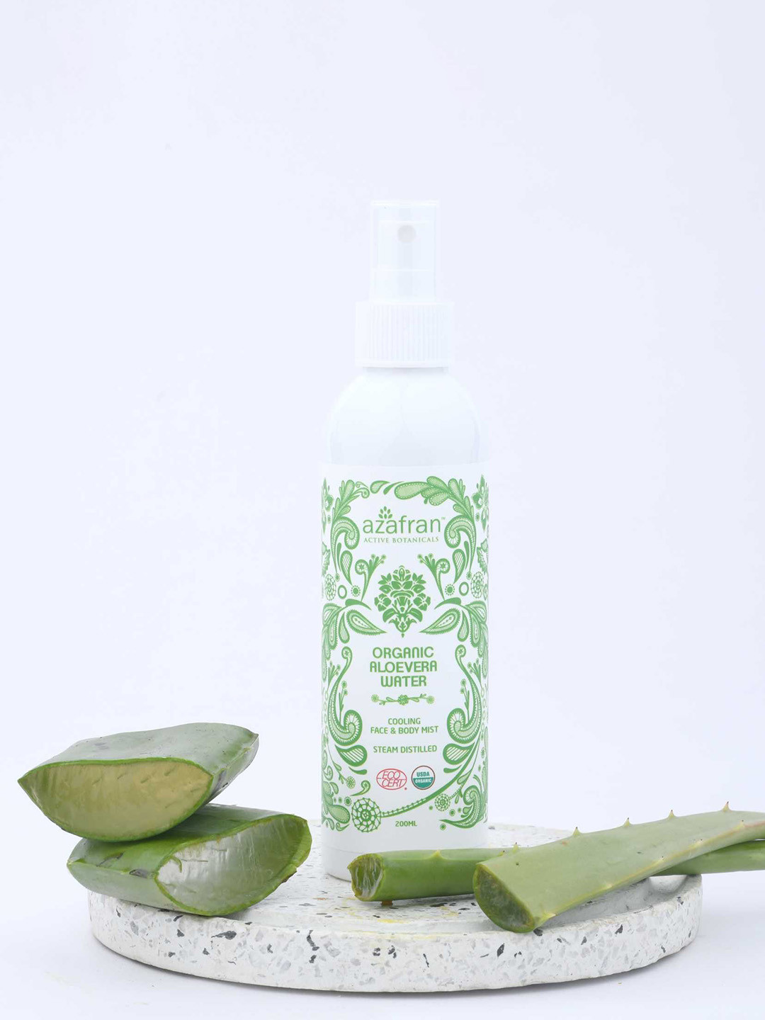 

Azafran Organic Aloe Vera Floral Water 200ml, Green