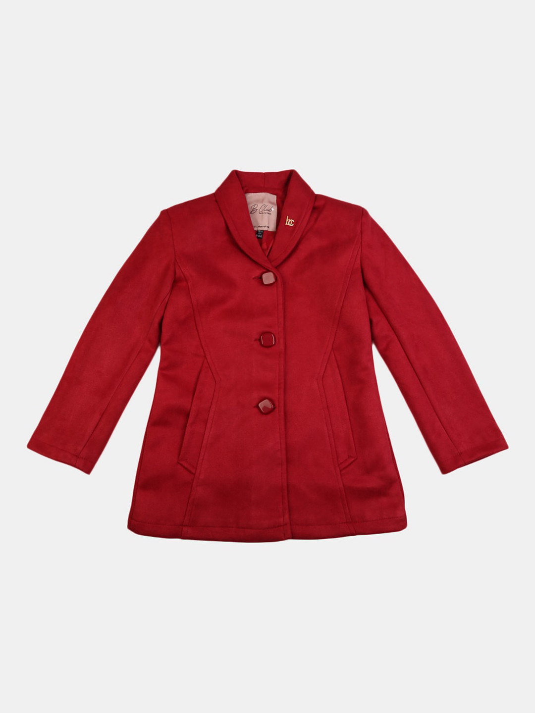 

V-Mart Girls Maroon Longline Outdoor Tailored Jacket
