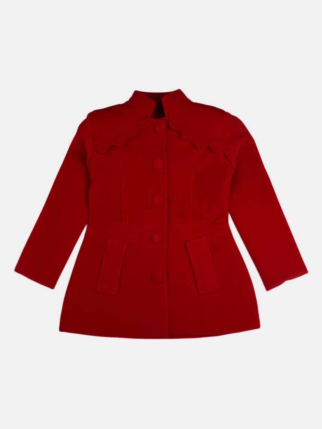 

V-Mart Girls Red Longline Tailored Jacket