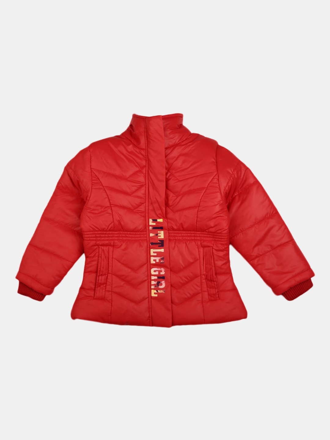 

V-Mart Girls Red Outdoor Open Front Jacket