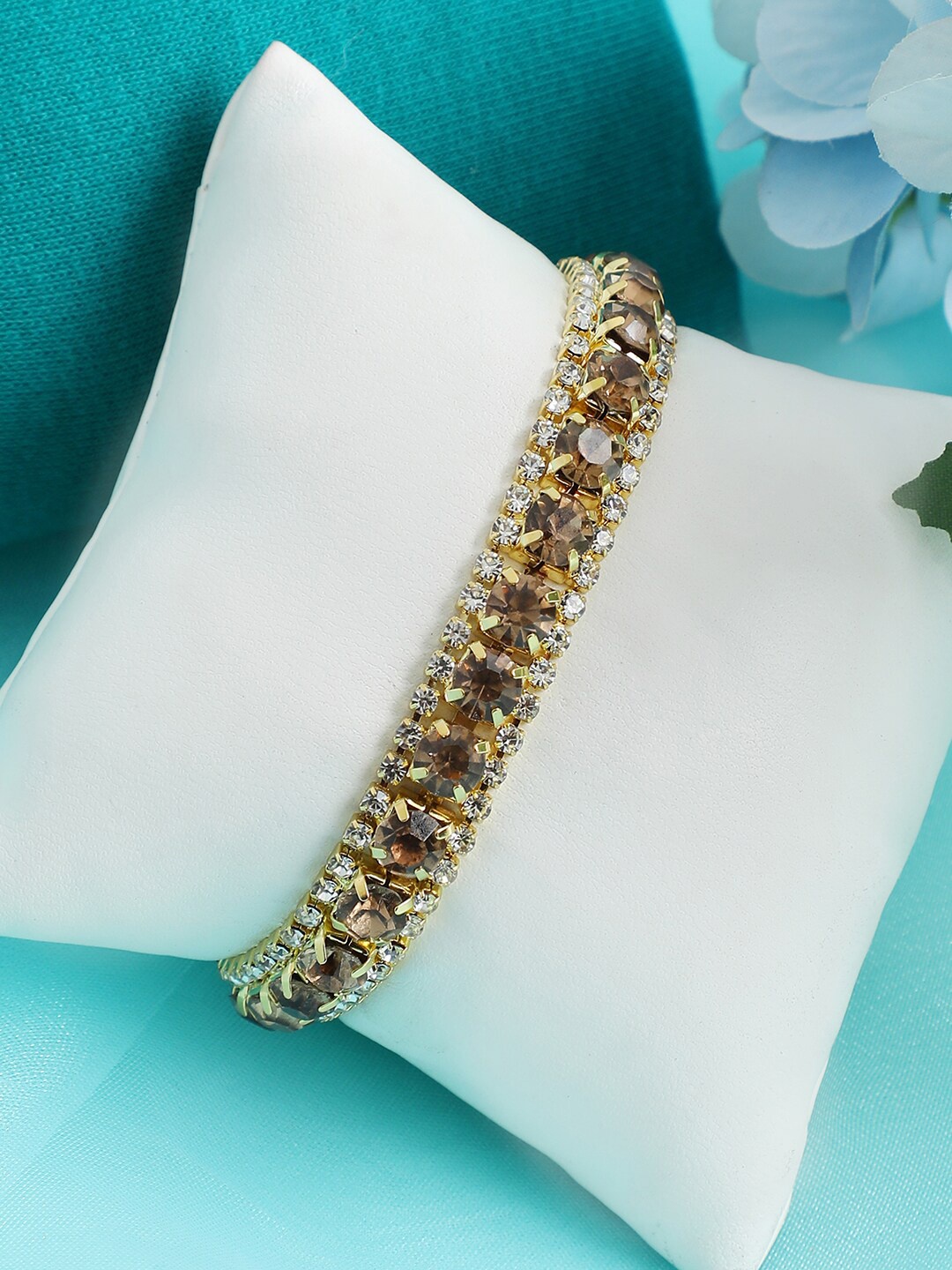 

SOHI Women Gold-Plated Wraparound Bracelet