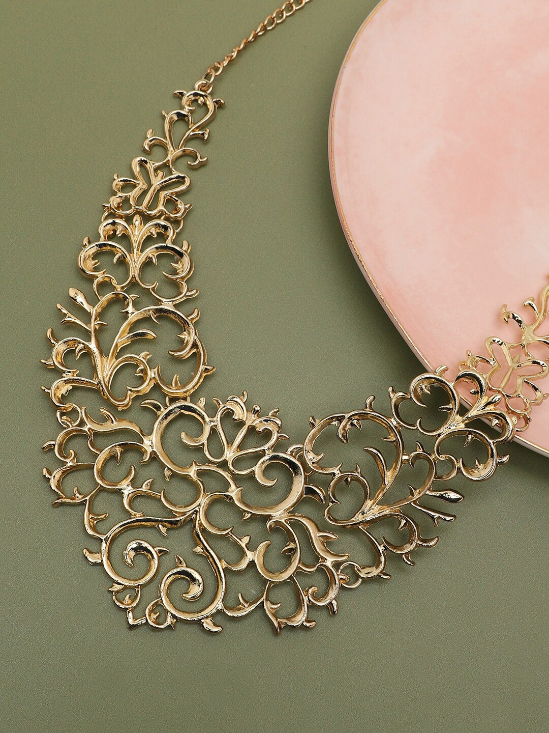 

SOHI Gold-Toned Gold-Plated Necklace