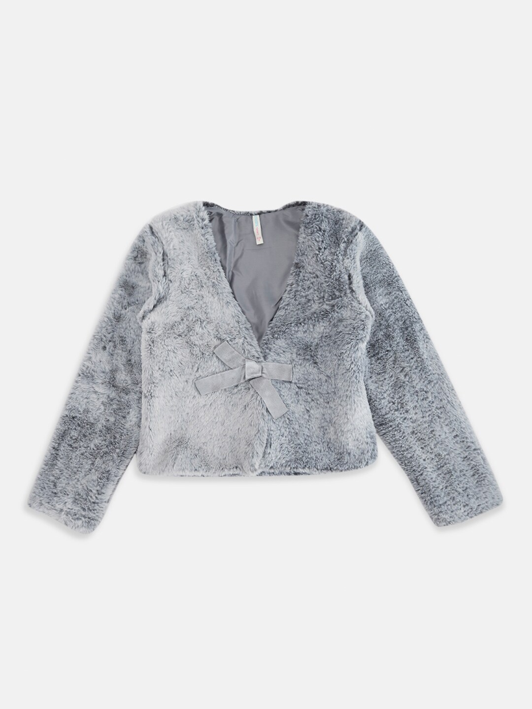 

Pantaloons Junior Girls Grey Acrylic Crop Shrug