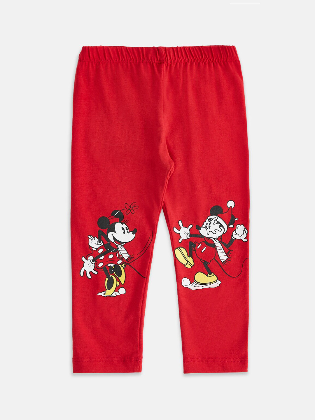

Pantaloons Baby Girls Red & White Infant Girls Printed Cotton Leggings