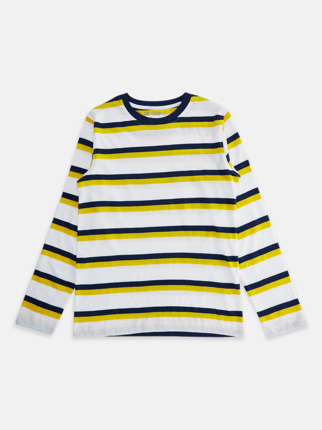 

Pantaloons Junior Boys White Striped T-shirt