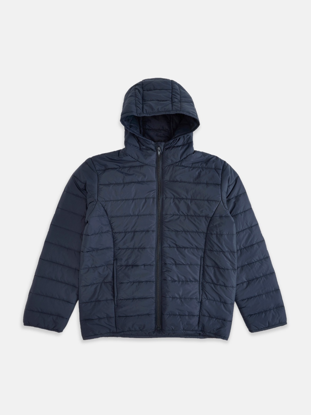 

Pantaloons Junior Boys Navy Blue Solid Padded Jacket