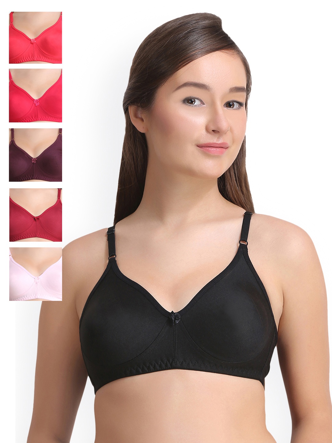 

Leading Lady Pack of 6 Full-Coverage Bras LLCOOL-6, Multi