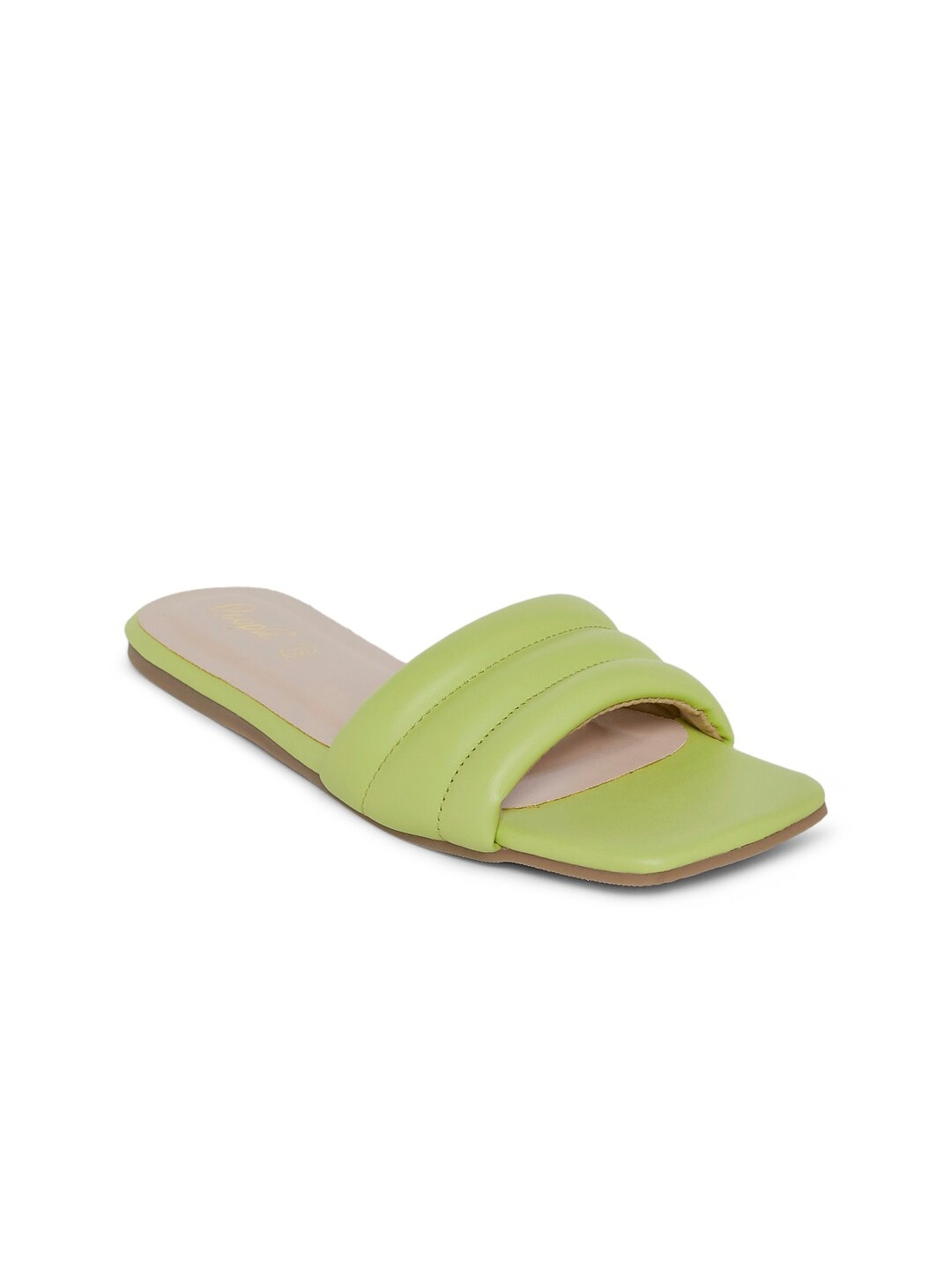 

People Women Green Open Toe Flats