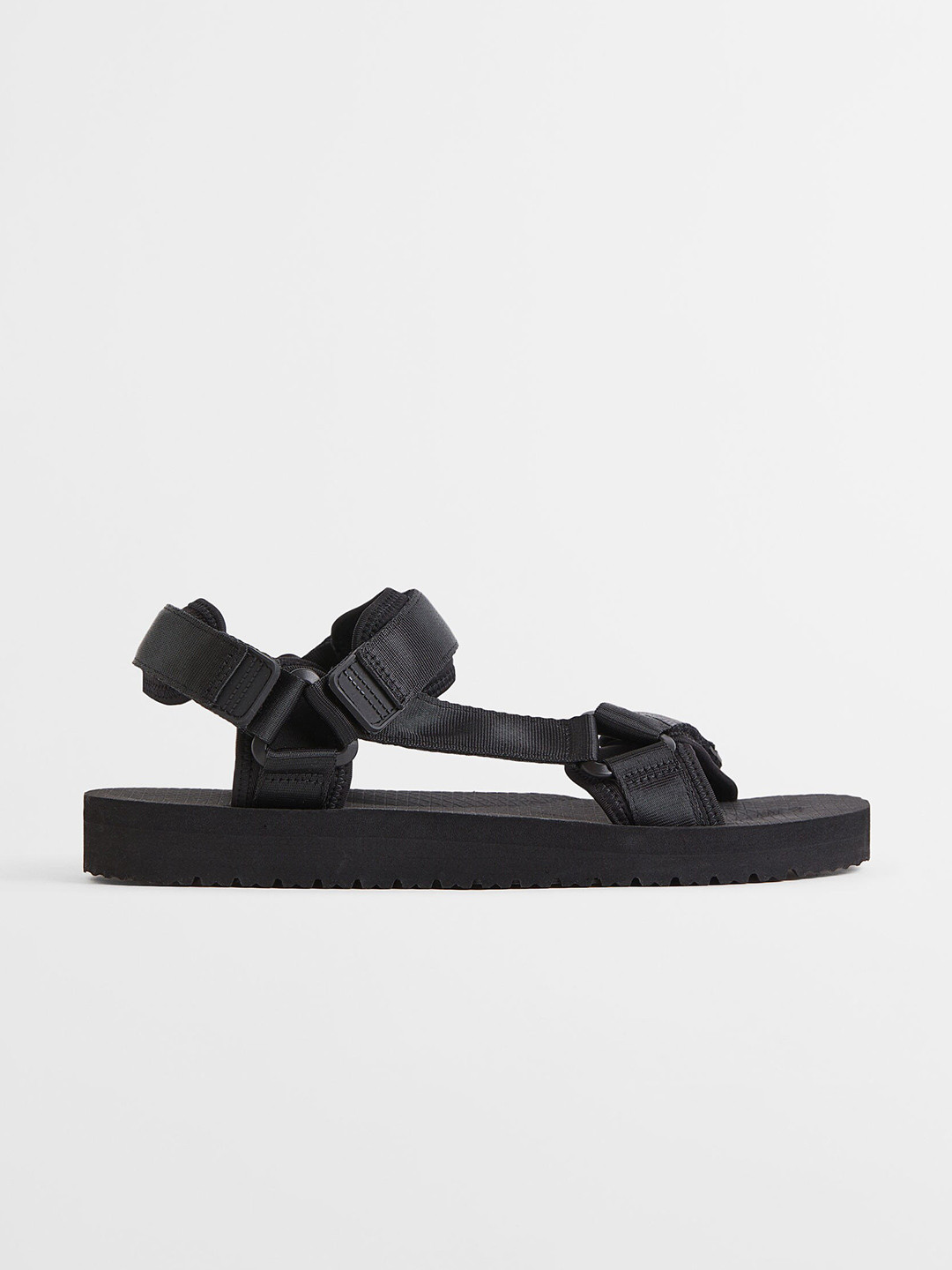 

H&M Men Black Strappy Sandals