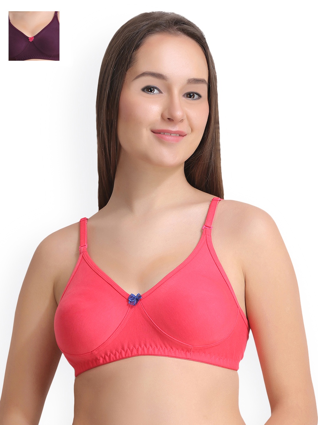 

Leading Lady Pack of 2 Everyday Bras LLDINKY-2-PP-GJ, Pink