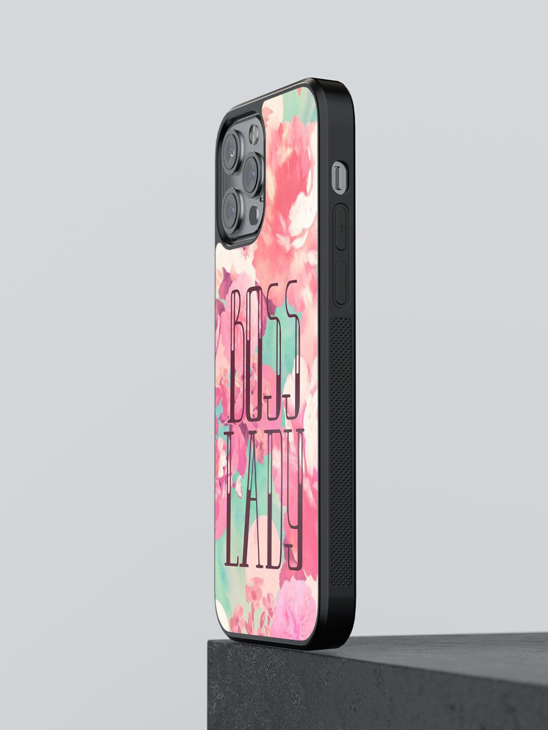 

macmerise Pink Boss Lady Design Printed iPhone 12 Pro Max Bumper Case