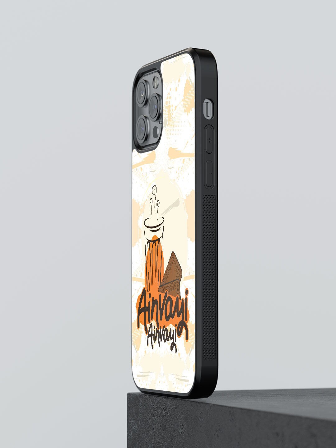 

macmerise Off White & Orange SK Aquatic beauty iPhone 12 Pro Bumper Phone Back Case