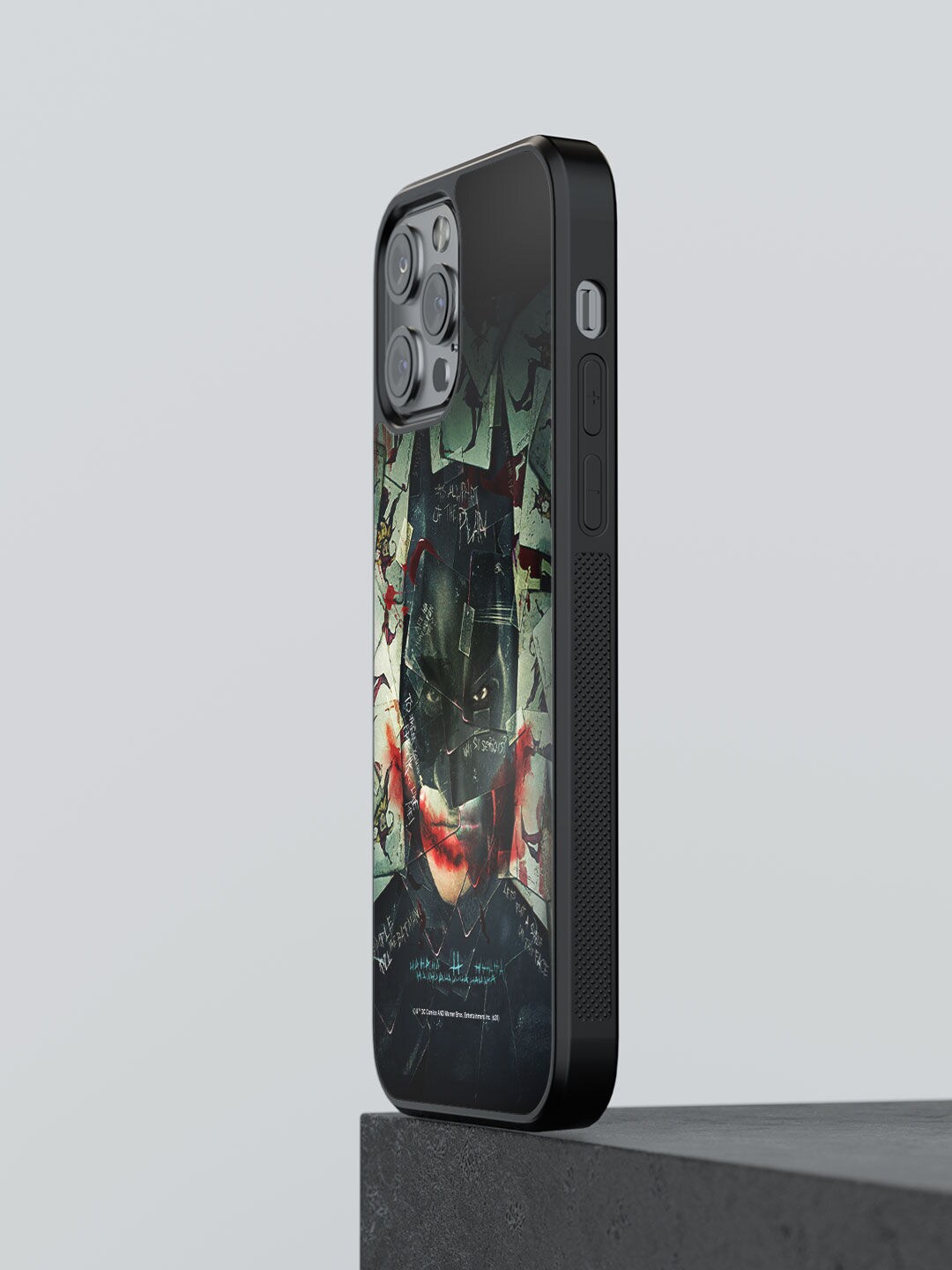 

macmerise Black & Red Printed Bat Joker iPhone 12 Pro Max Bumper Phone Back Case