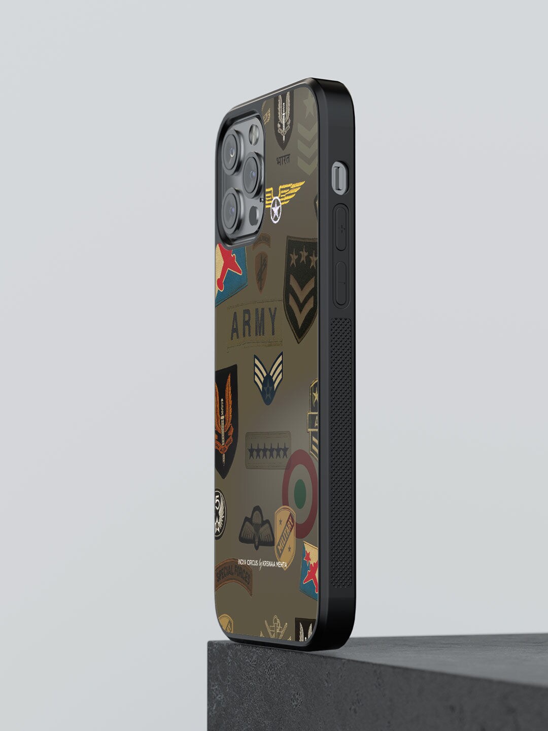

macmerise Olive Green Roger That Design Printed iPhone 12 Pro Max Bumper Back Case