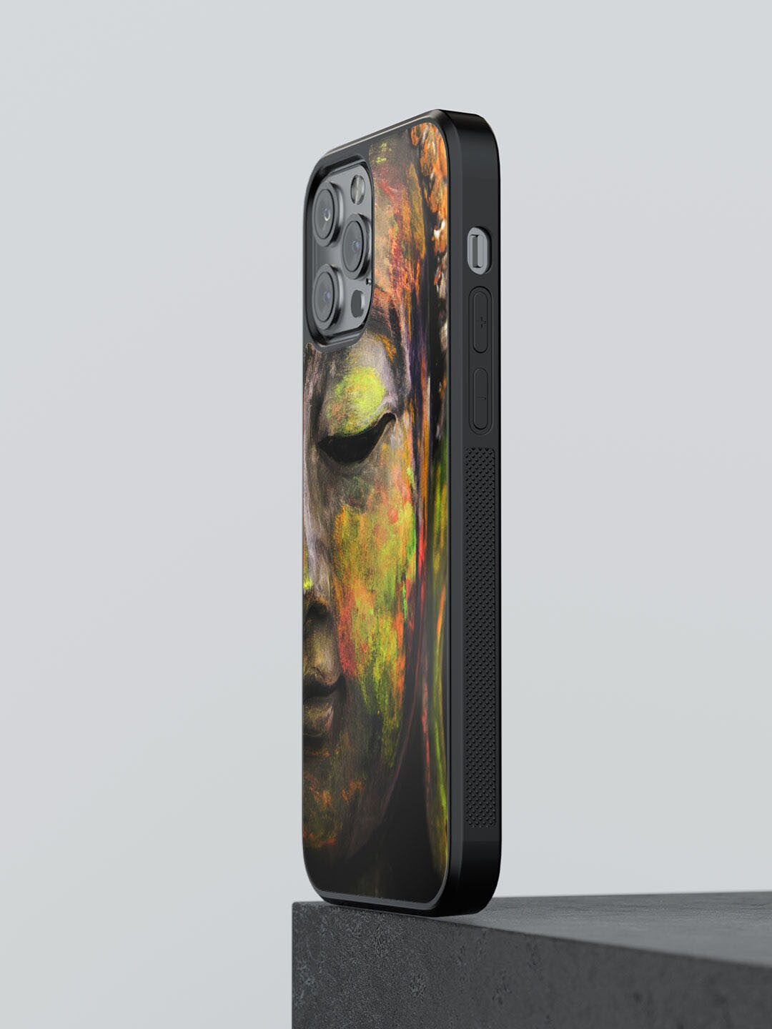 

macmerise Green Printed Buddha Art Design iPhone 12 Pro Max Phone Back Case