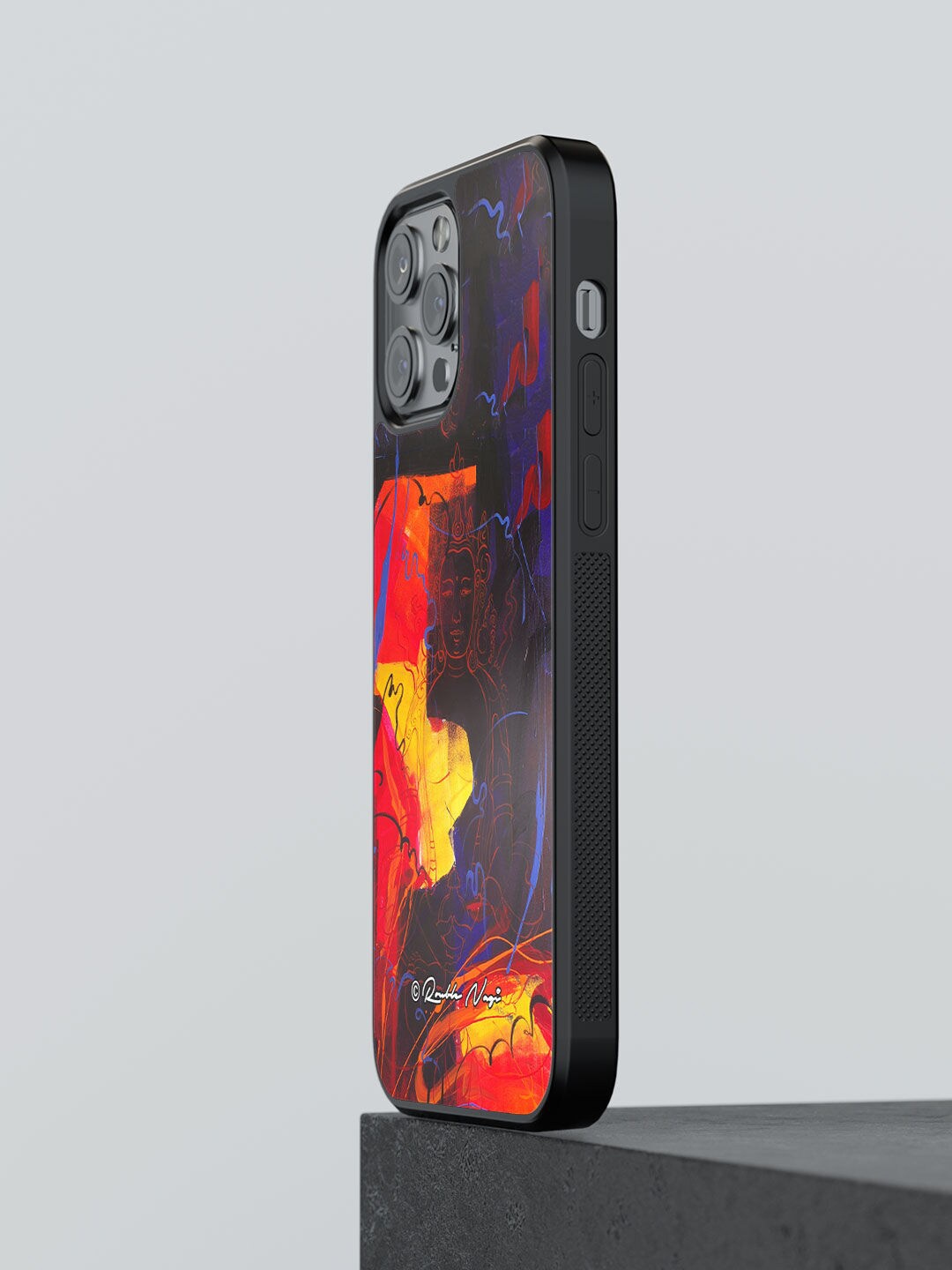 

macmerise Black Printed Moksha Design iPhone 12 Pro Max Phone Back Case