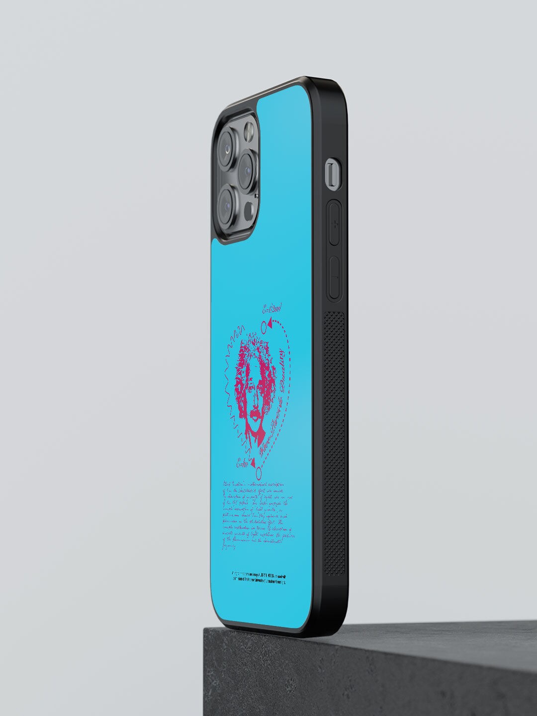 

macmerise Blue Printed Wave Particle Duality Design iPhone 12 Pro Bumper Phone Back Case