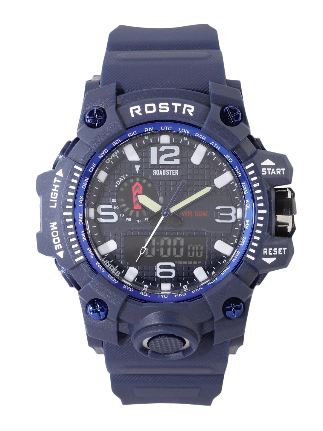 

Roadster Men Patterned Analogue and Digital Watch MFB-PN-SM-8545, Blue