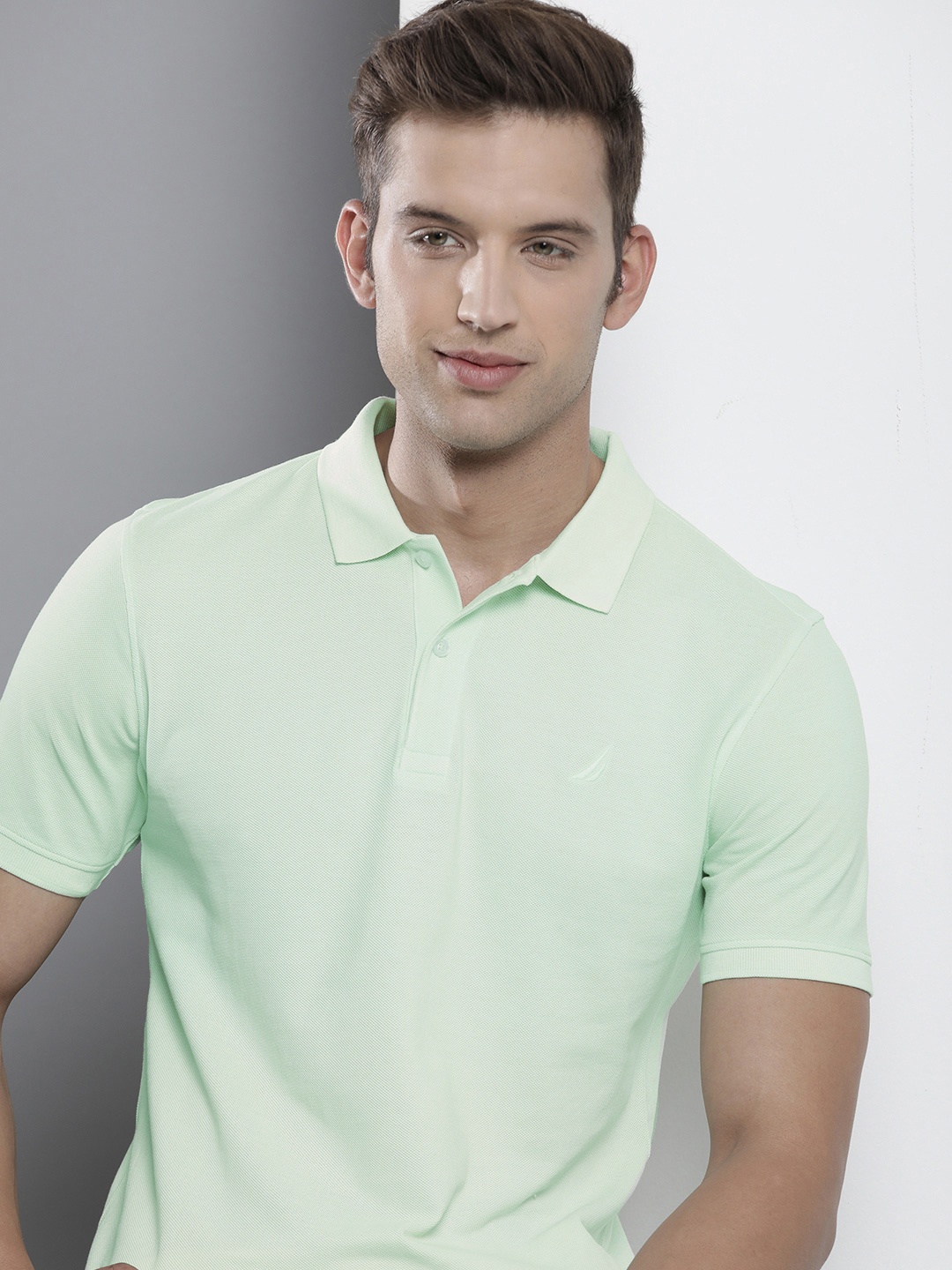 

Nautica Polo Collar Pure Cotton T-shirt, Green