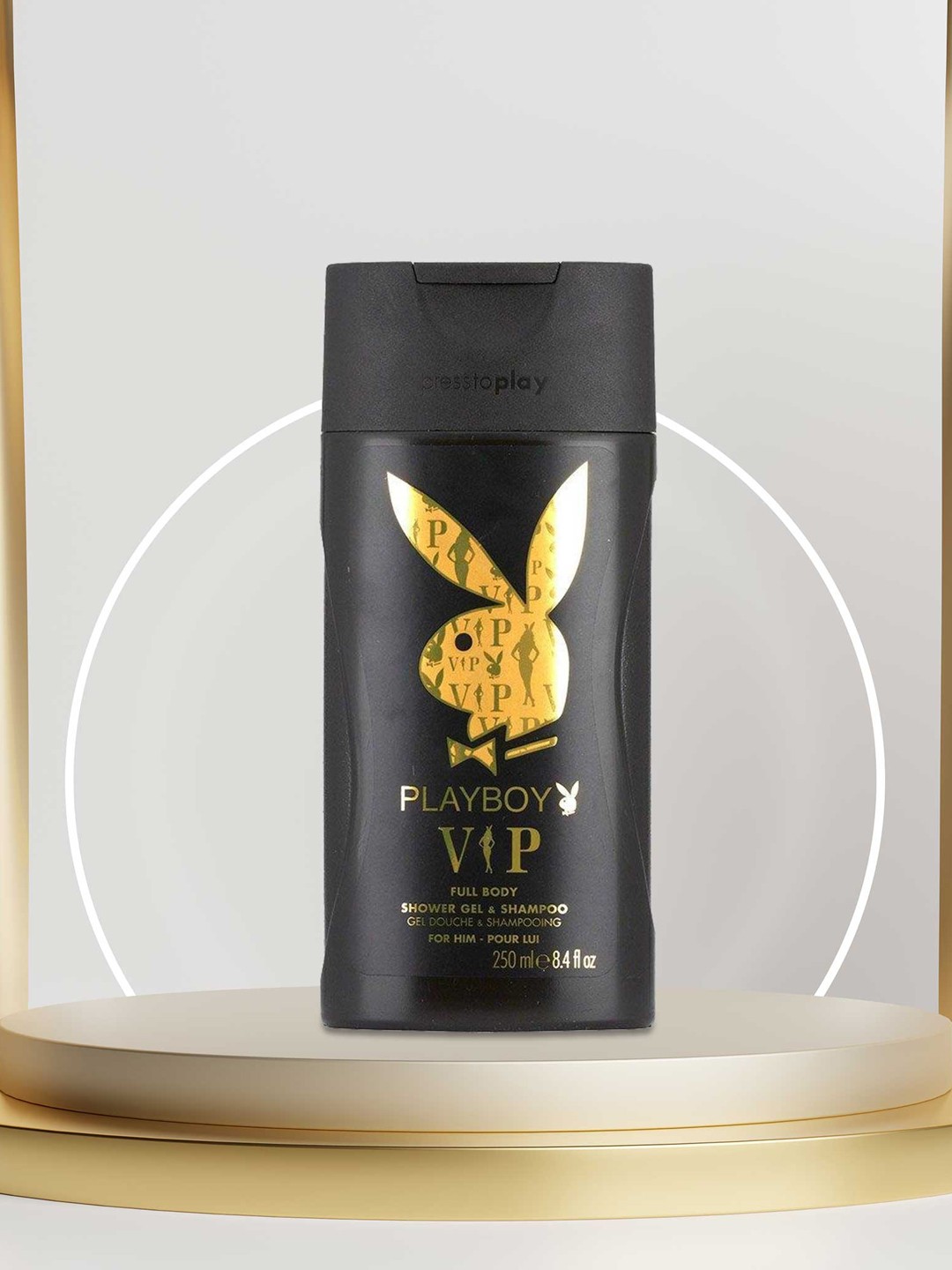 

Playboy Men VIP Full Body Shower Gel & Shampoo - 250 ml, Black