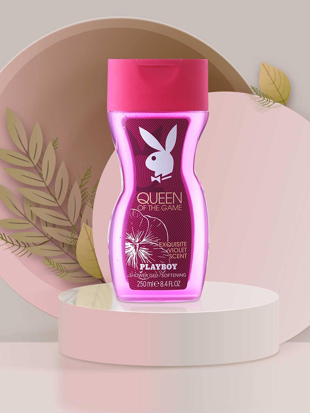 

Playboy Queen Of The Game Softening Shower Gel with Exquisite Violet Scent - 250 ml, Pink