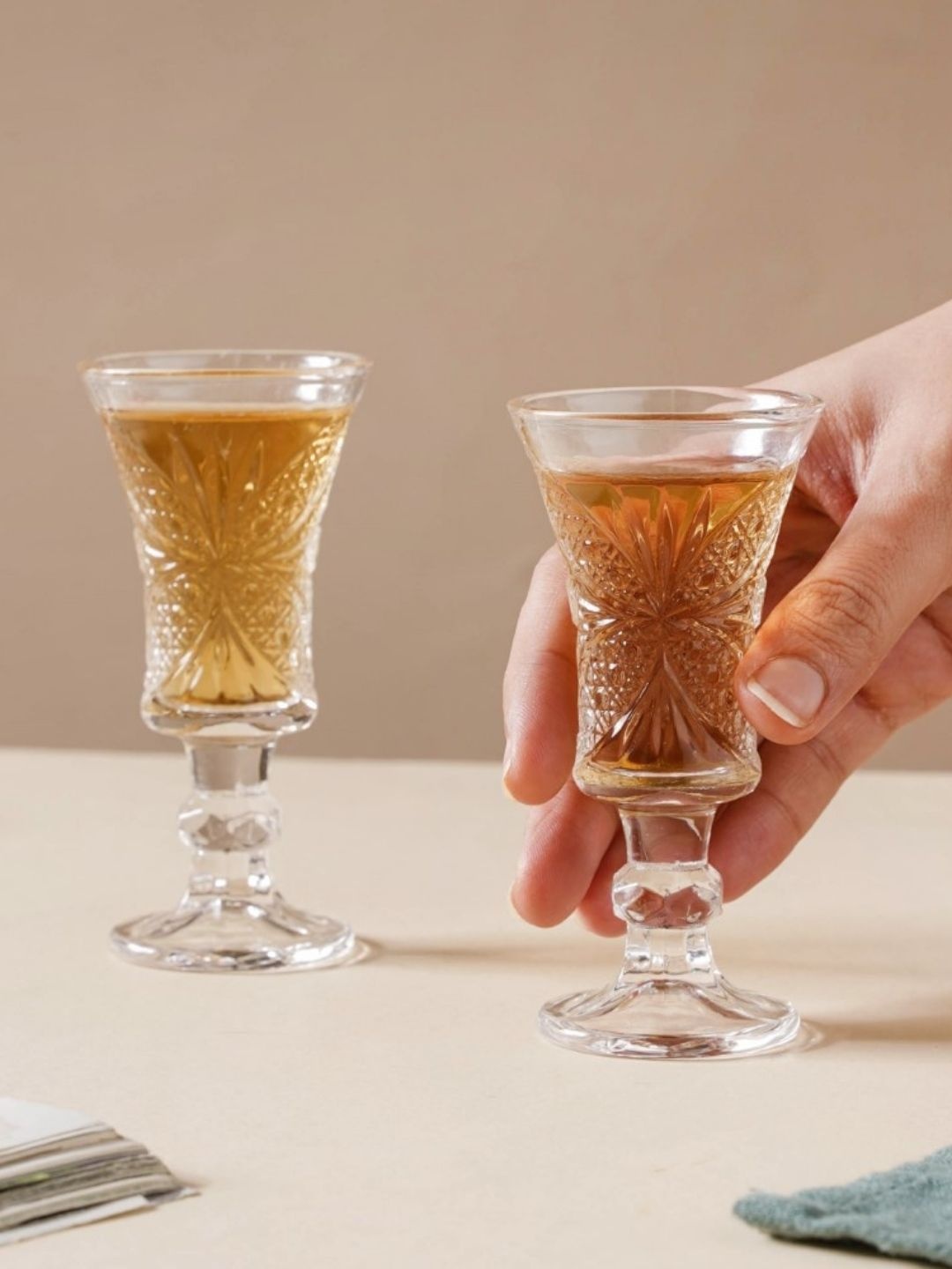 

Nestasia Stemmed Dessert Transparent Set Of 2 Durable Wine Glasses