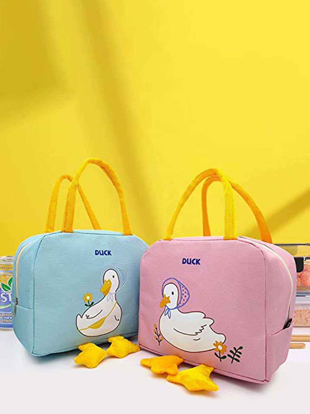 

HOUSE OF QUIRK Blue Duck Printed Heat Insulated Lunch Bag