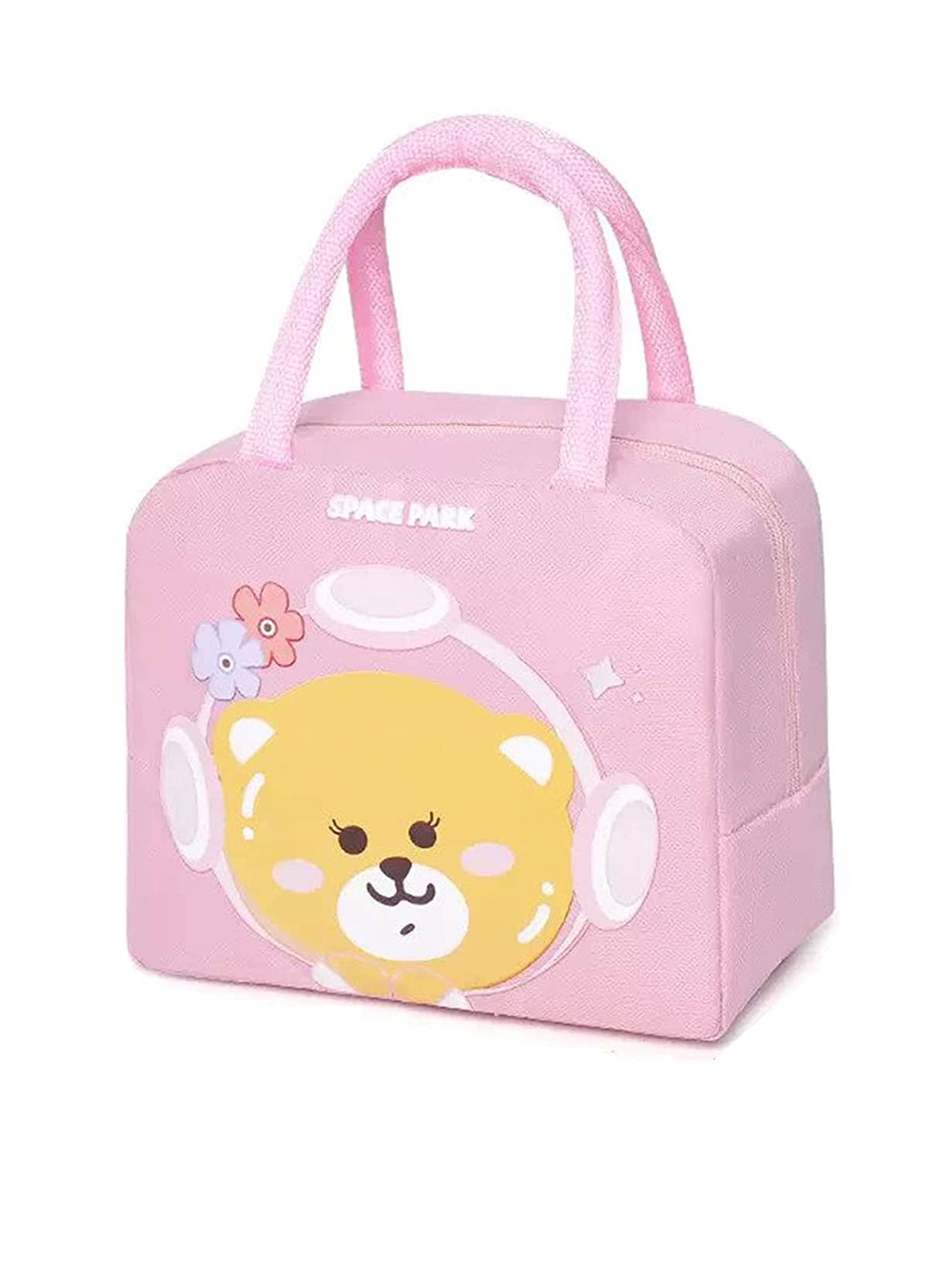 

HOUSE OF QUIRK Pink Printed Insulated Reusable Lunch Bag