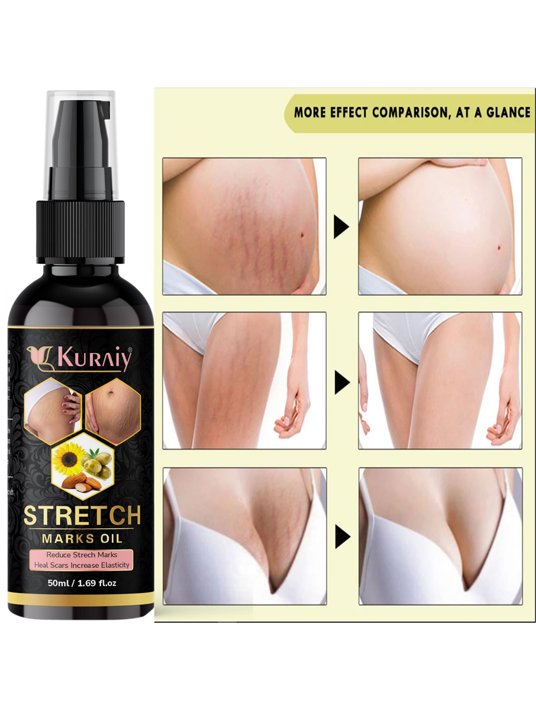 

KURAIY Black Stretch Marks Removal Oil