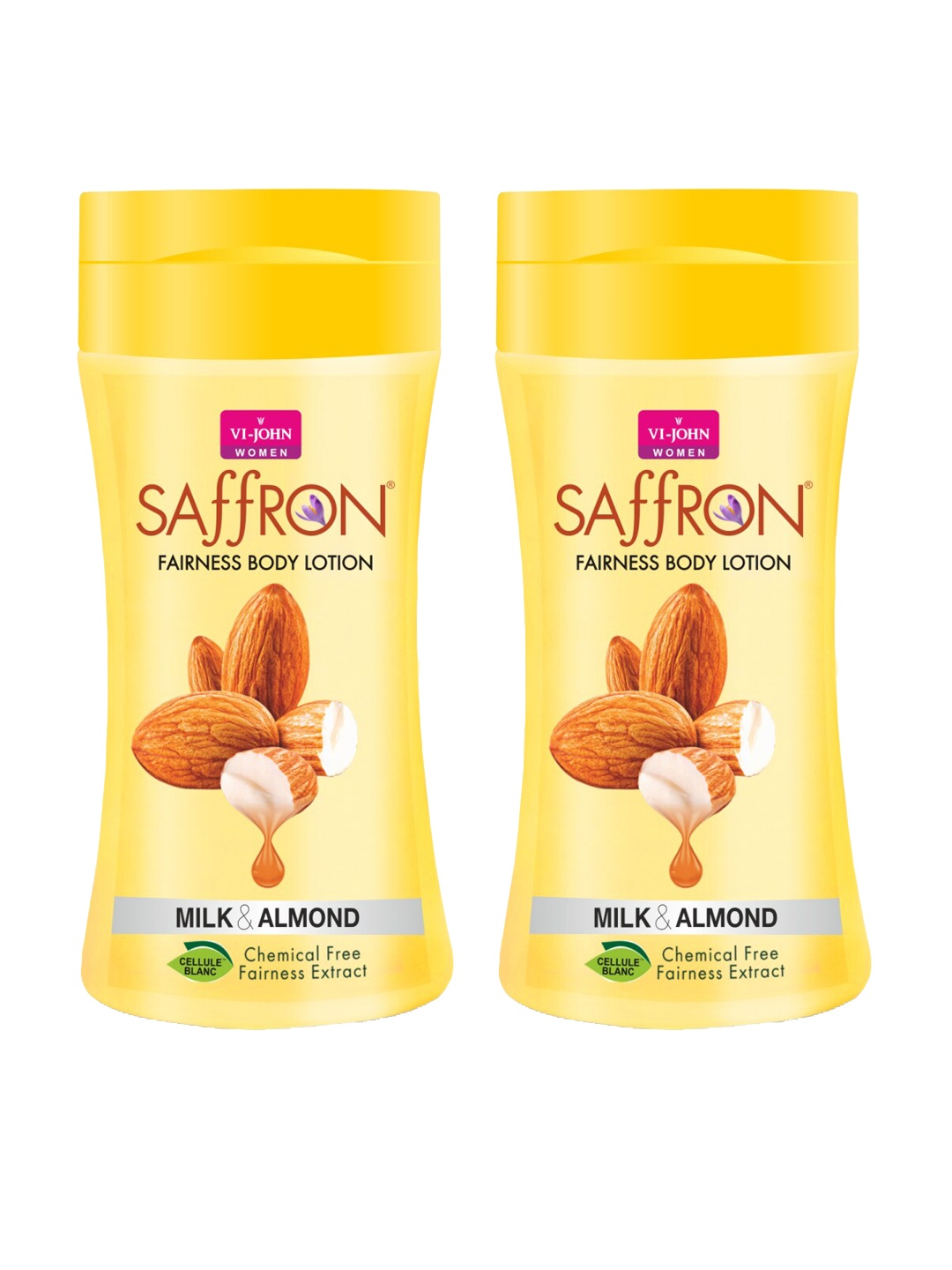 

VI-JOHN Set of 2 Saffron Body Lotion 250ml, Yellow