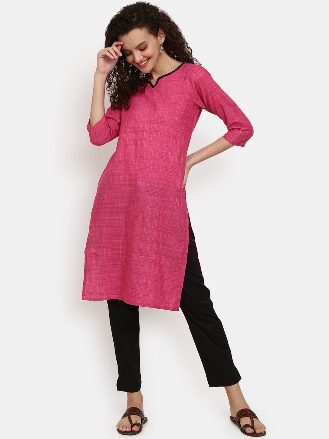 

V-Mart Women Pink Printed Kurta