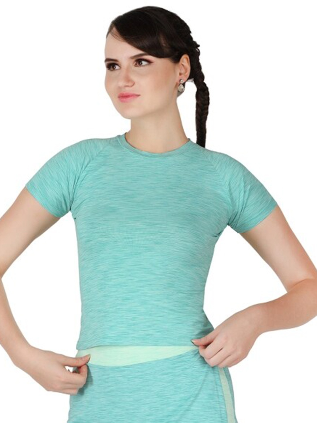 

La Aimee Gorgeous Green Solid Top