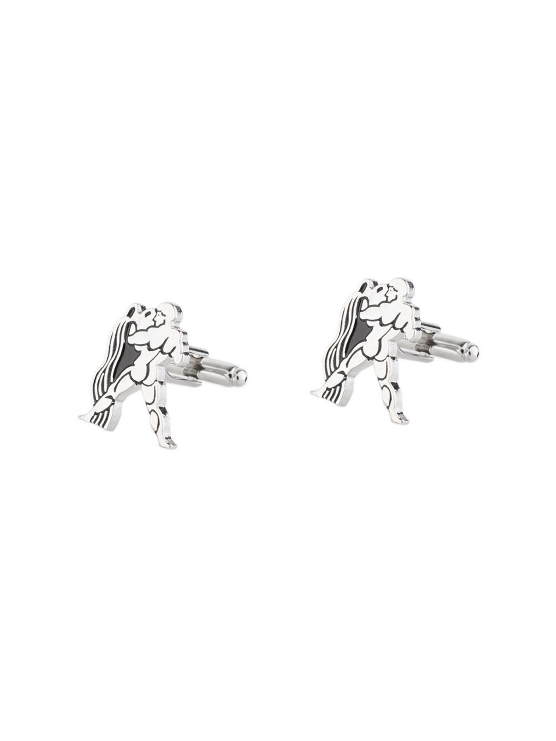 

The Tie Hub Silver-Toned Quirky Cufflink