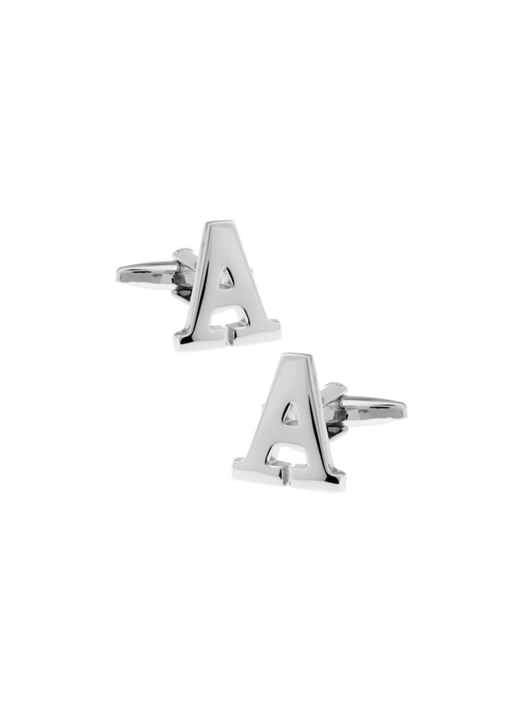 

The Tie Hub Men Silver-Toned Alphabet Cufflink