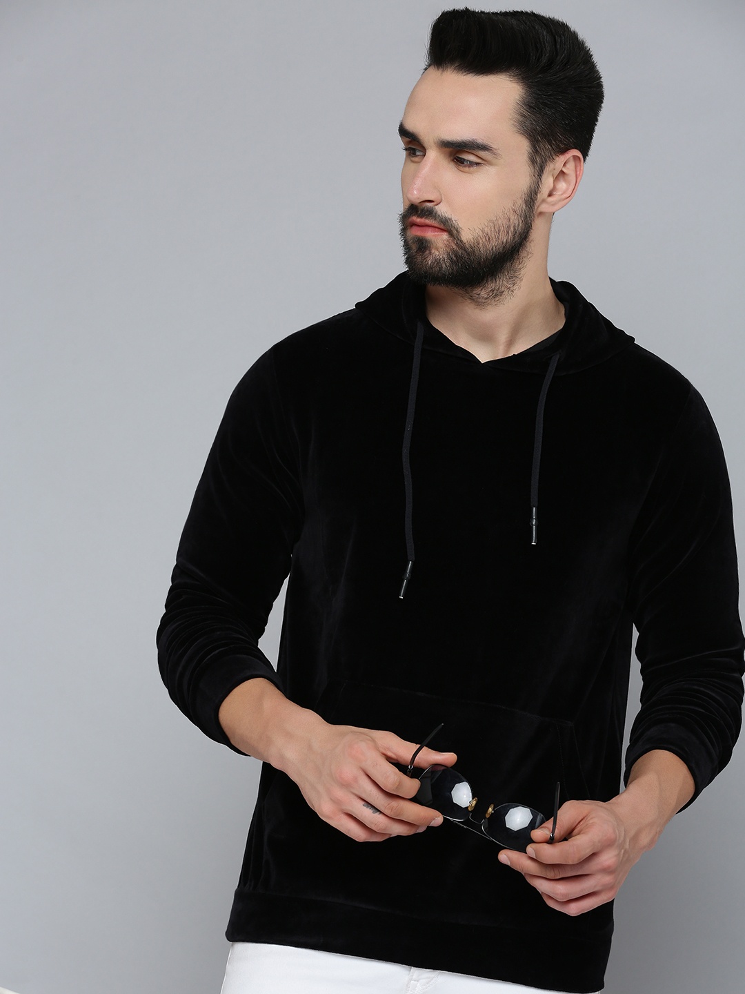 

SHOWOFF Hooded Casual Sweatshirt, Black