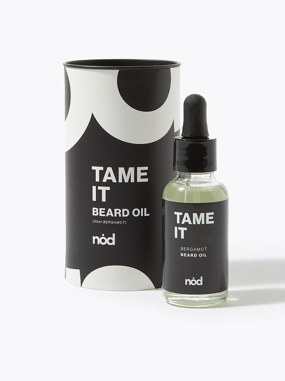

Marks & Spencer Nod Tame It Beard Oil with Bergamot - 30 ml, Black