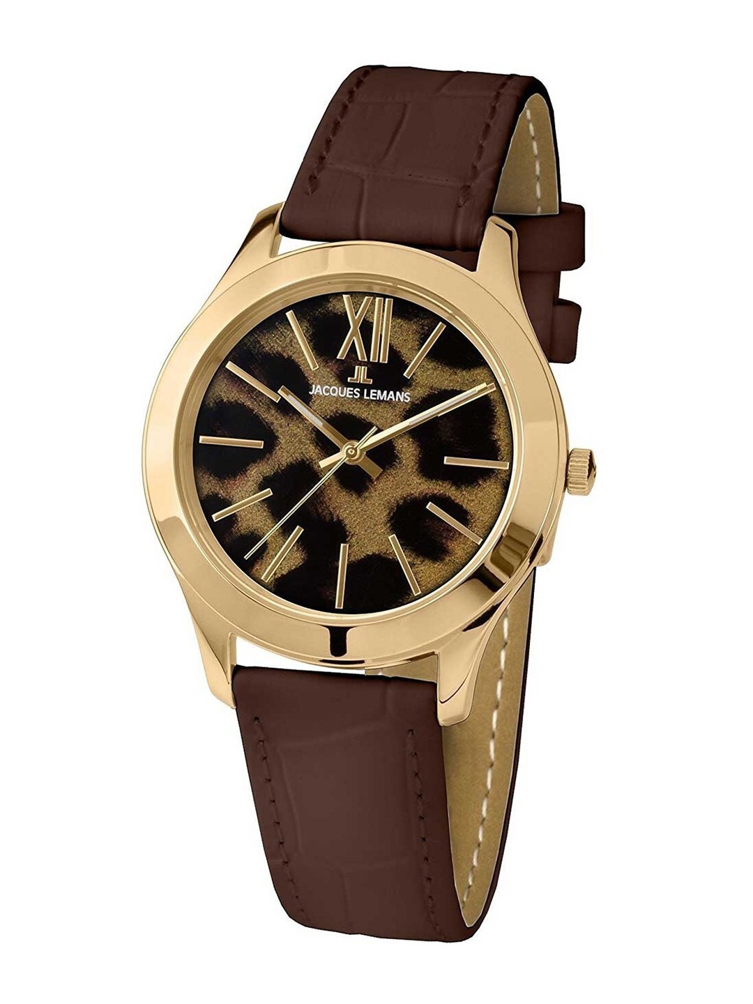 

Jacques Lemans Women Dial & Brown Leather Straps Analogue Watch