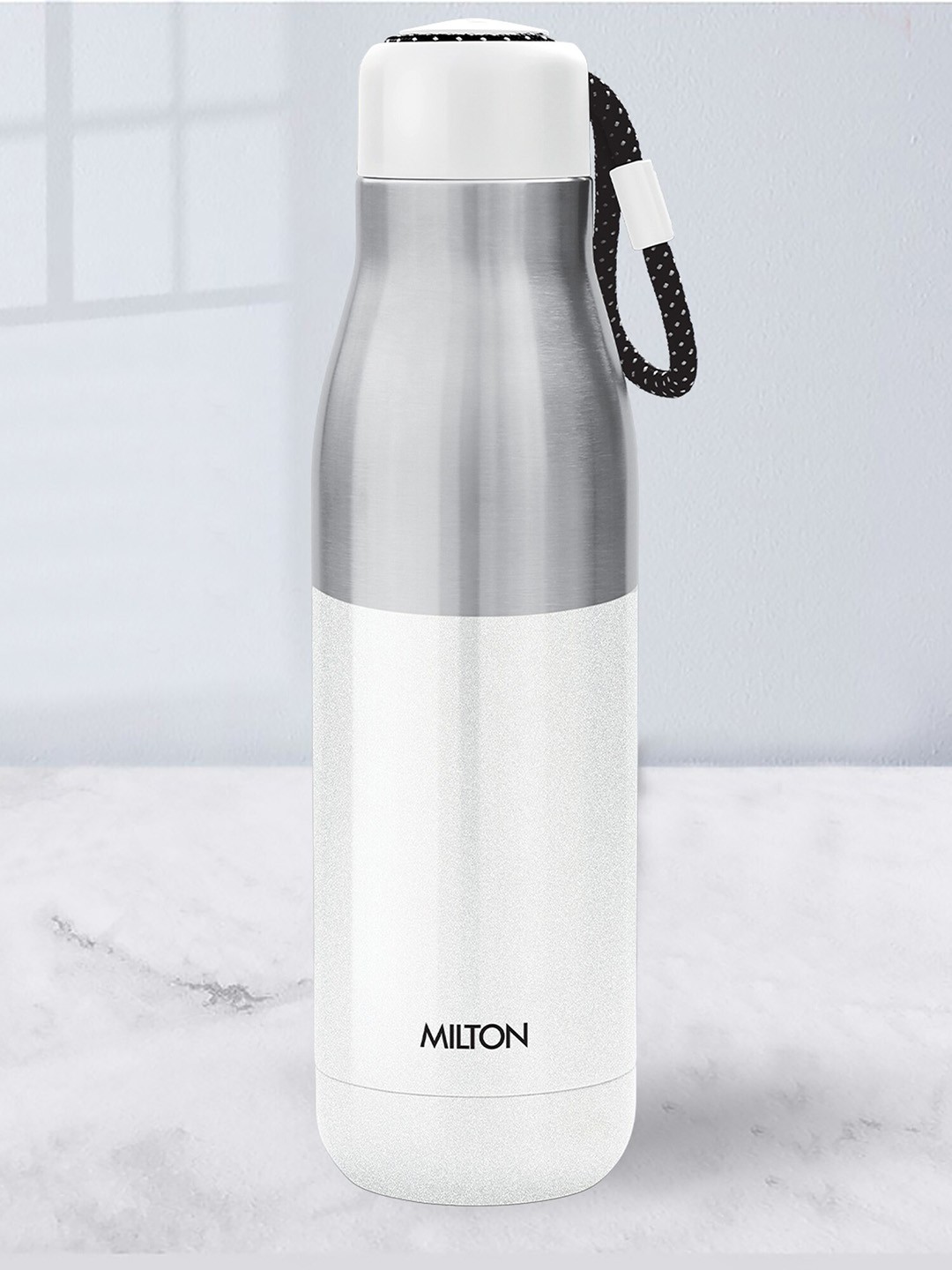 

Milton White Eminent 400 Thermosteel Hot and Cold Water Bottle 369 ml