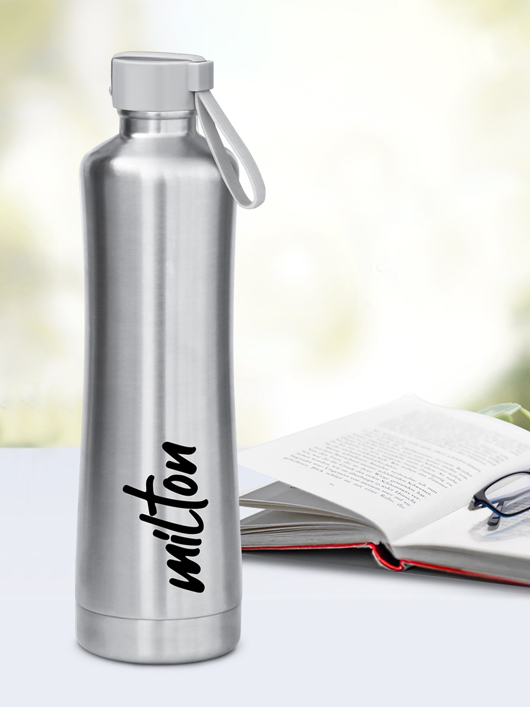 

Milton Silver-Toned New Tiara 900 Thermosteel 24 Hours Hot and Cold Water Bottle 750 ml