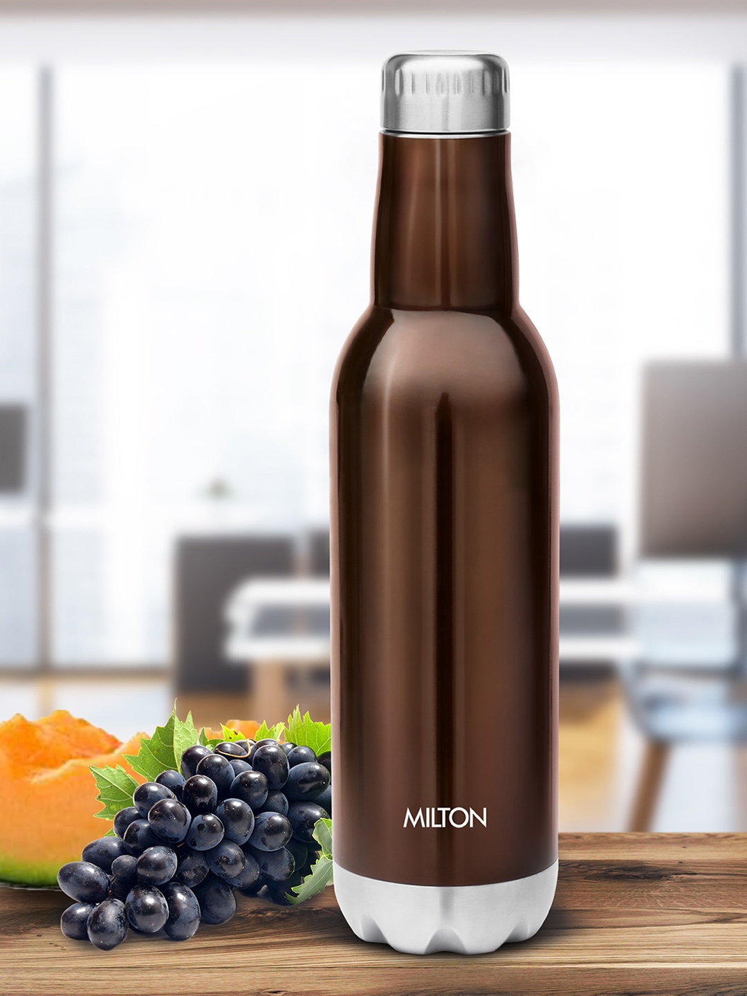 

Milton Dark Brown Pride 600 Themosteel Hot & Cold Water Bottle 500 ml