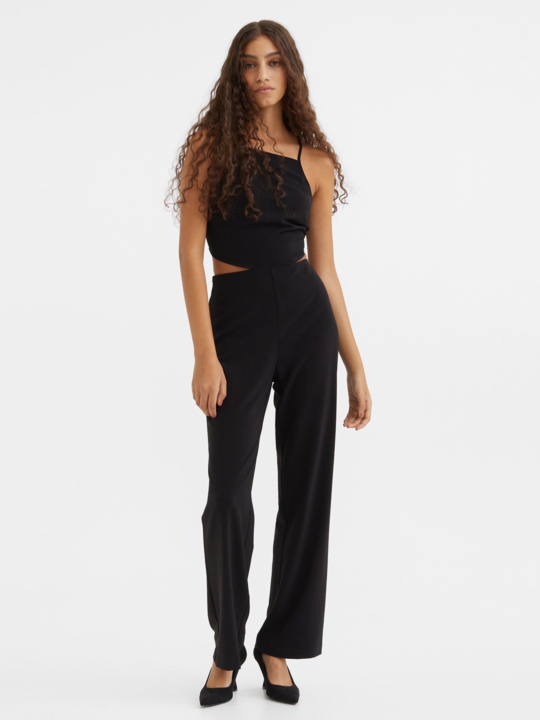 

H&M Women Cut-out jumpsuit, Black