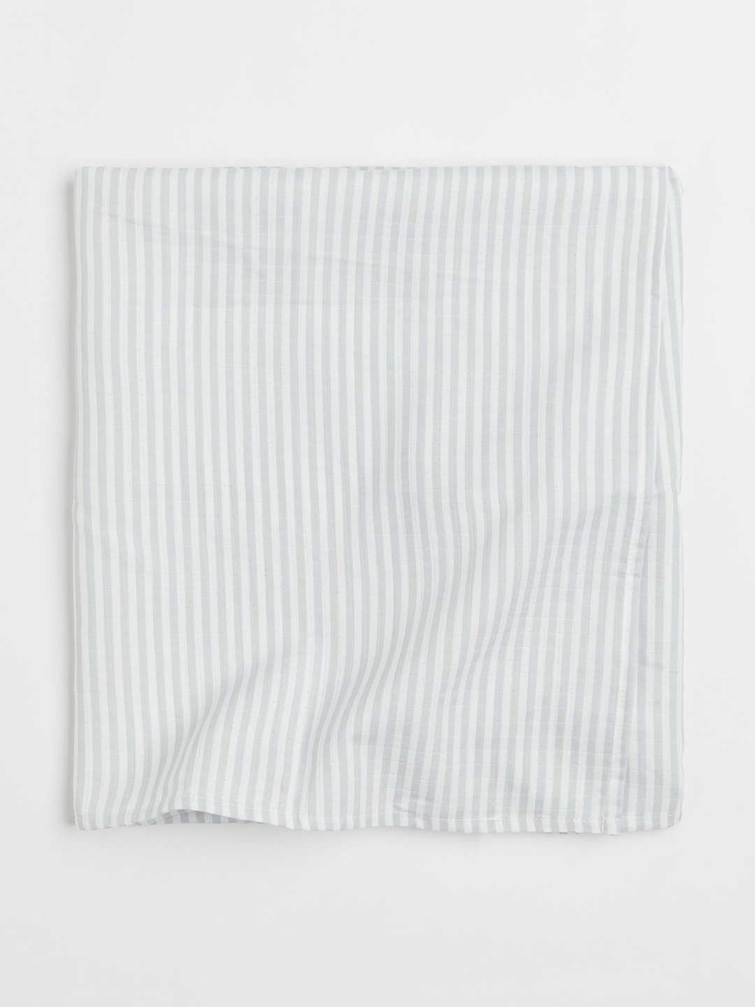 

H&M Grey & White Cotton Muslin Comfort Blanket