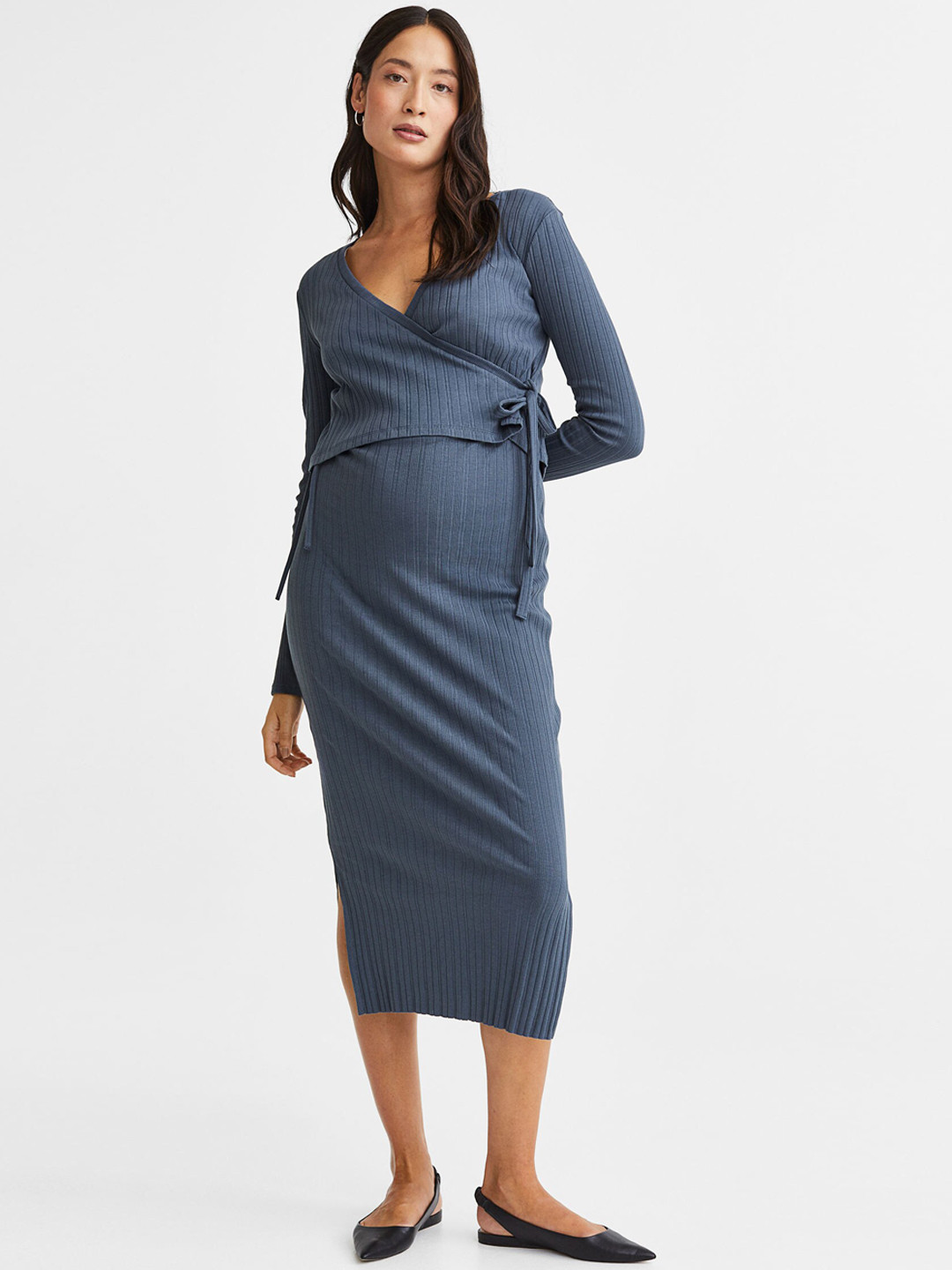 

H&M Blue MAMA 2-Piece Top and Skirt Set