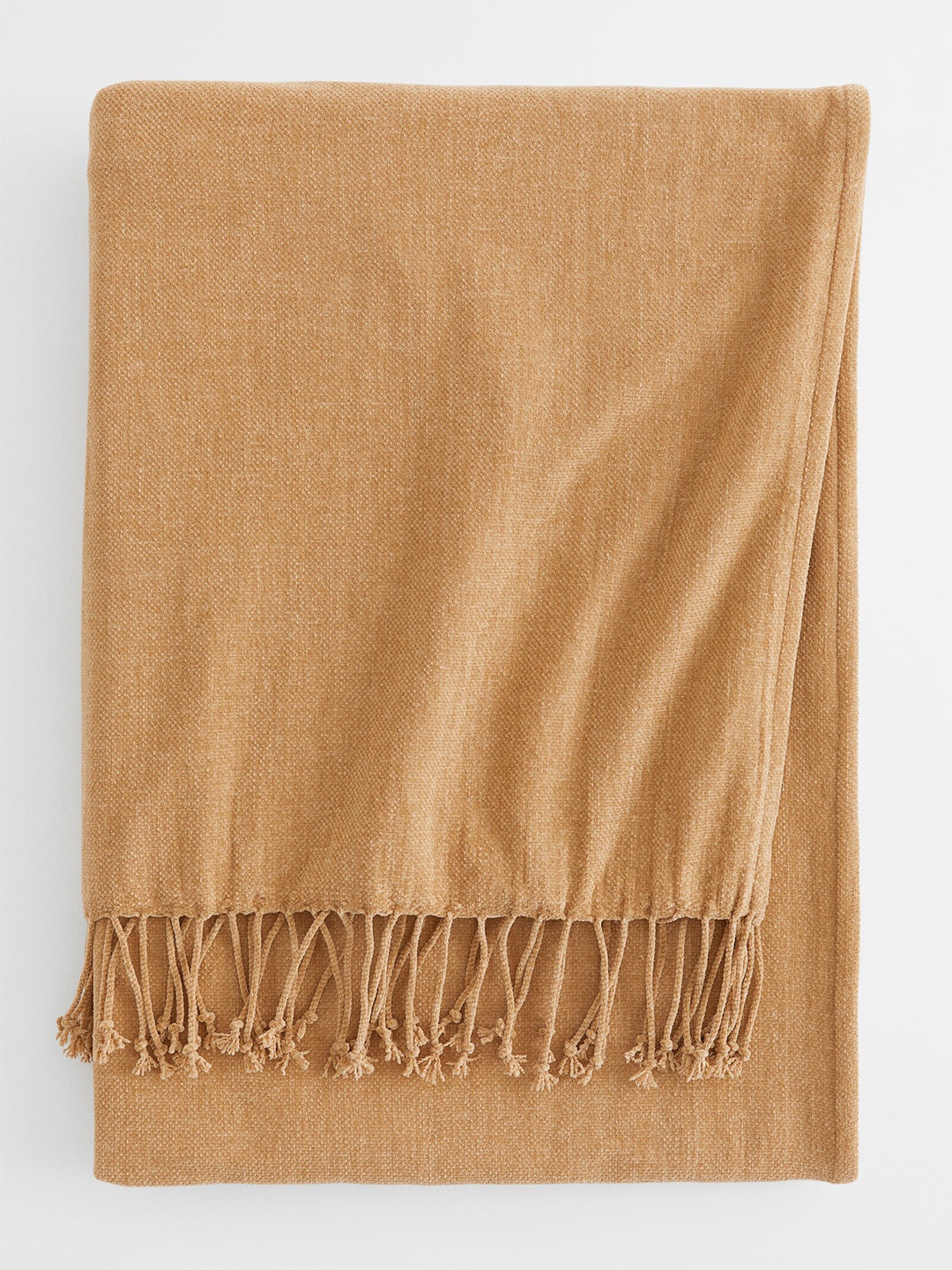

H&M Yellow Chenille blanket