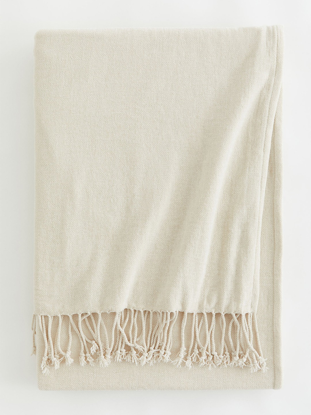 

H&M Beige Chenille blanket