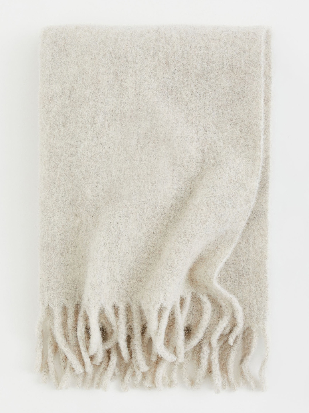

H&M Unisex Wool-blend blanket, Beige